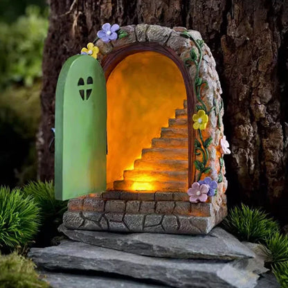 Garden stone door ornament