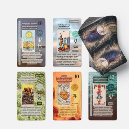 Learning Tarot Cards Deck With Meanings On Them