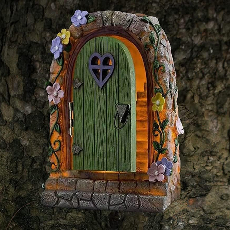 Garden stone door ornament