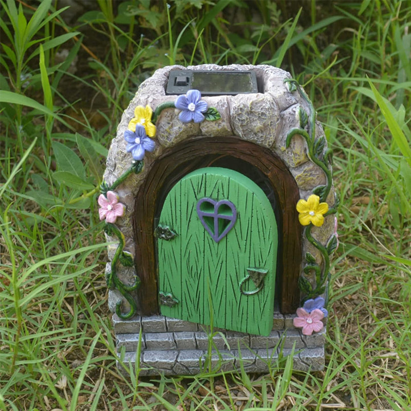 Garden stone door ornament