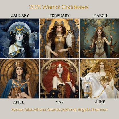 Warrior Goddess 2025 Moon Phase Calendar