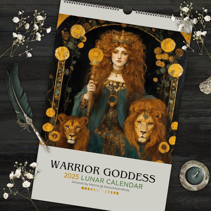 Warrior Goddess 2025 Moon Phase Calendar