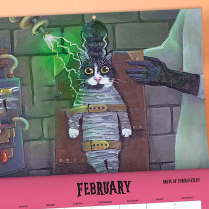 Scaredy Cats 2025 Monthly Calendar