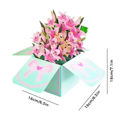 Mother's Day Sale 3D Pop up Flower Bouquet Card