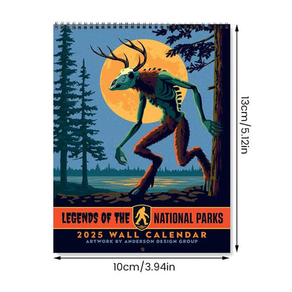 2025 Wall Calendar: Legends of the National Parks