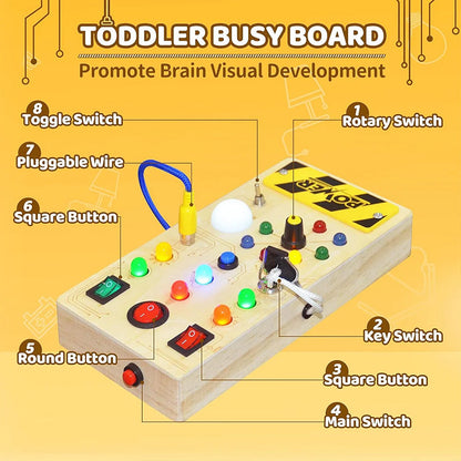 TODDLER BUSY BOARD