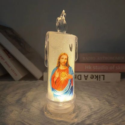 LED prayer flameless candles