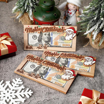 Christmas wooden wallet（🔥Buy More, Get More Free🎄）