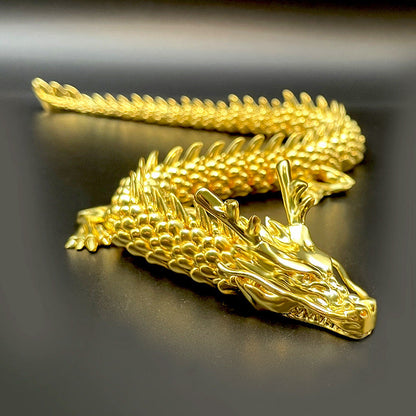 Gold Dragon with Movable Joints