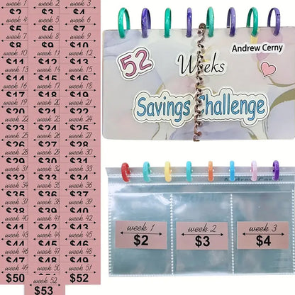 📒 Savings Binder l 52 Week Savings Challenge