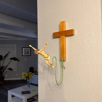 Bungee Jumping Jesus Religious Decoration