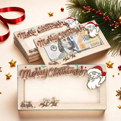 Christmas wooden wallet（🔥Buy More, Get More Free🎄）