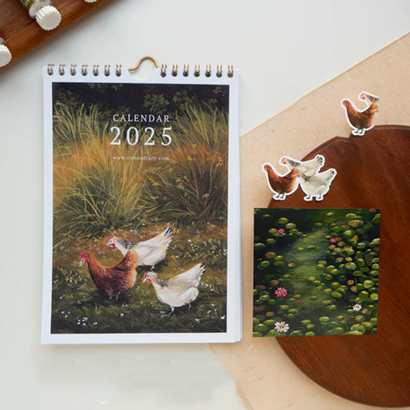 2025 Rooster Wall Calendar