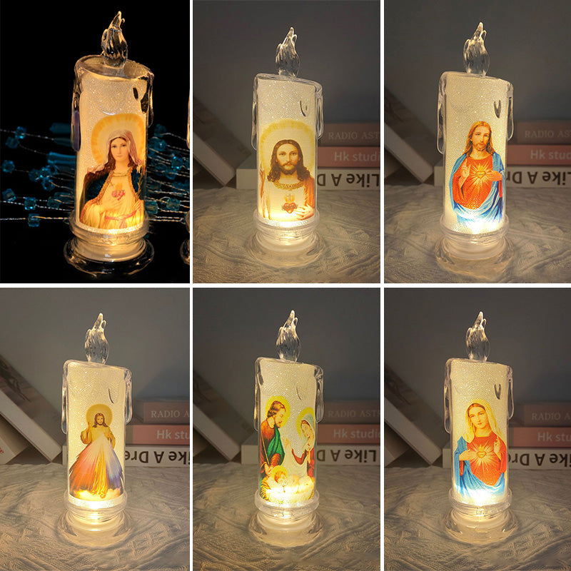 LED prayer flameless candles