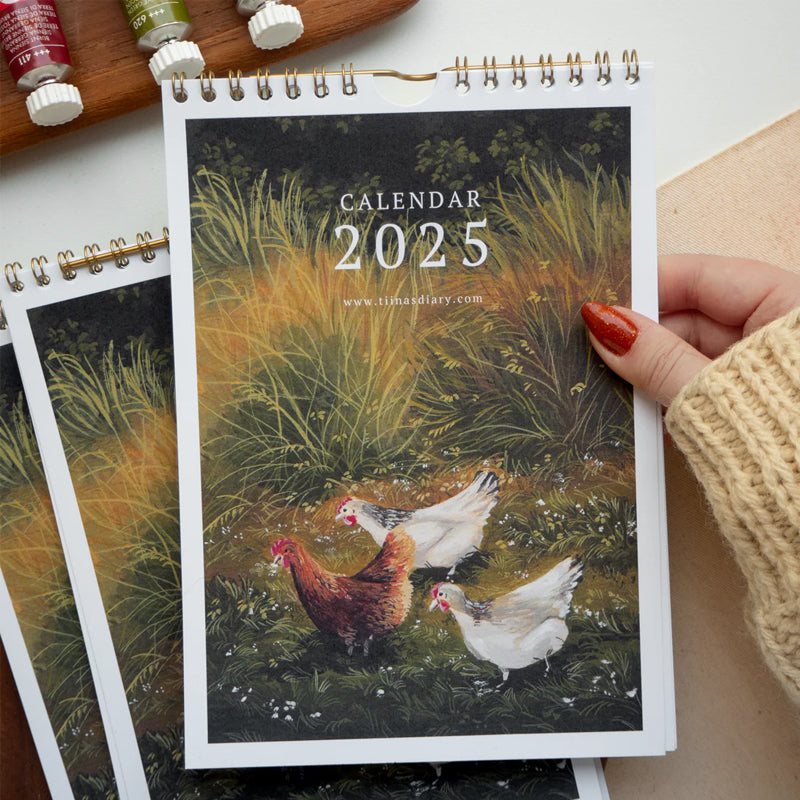 2025 Rooster Wall Calendar