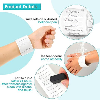 Reusable Erasable To Do List Silicone Wrist Band