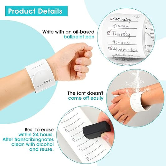 Reusable Erasable To Do List Silicone Wrist Band