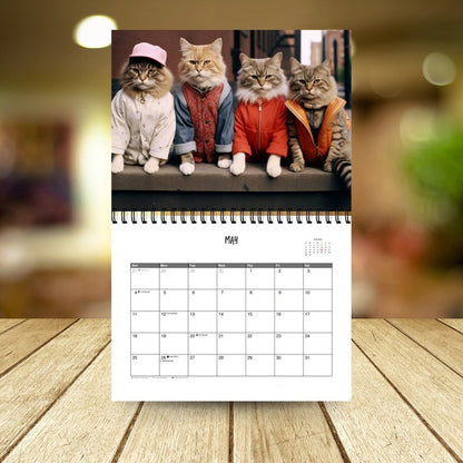 2025 Stylish Cats Calendar/Gift For Cat Lover