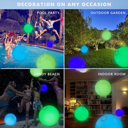 LED Light 16 Colors Luminous Beach Ball