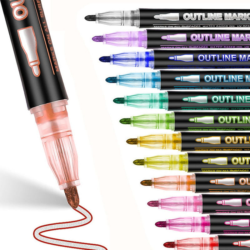 Dreamy Sparkle Dual-Line Contour Pen