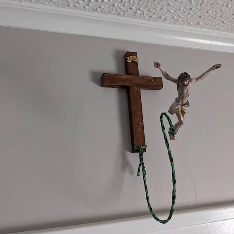 Bungee Jumping Jesus Religious Decoration