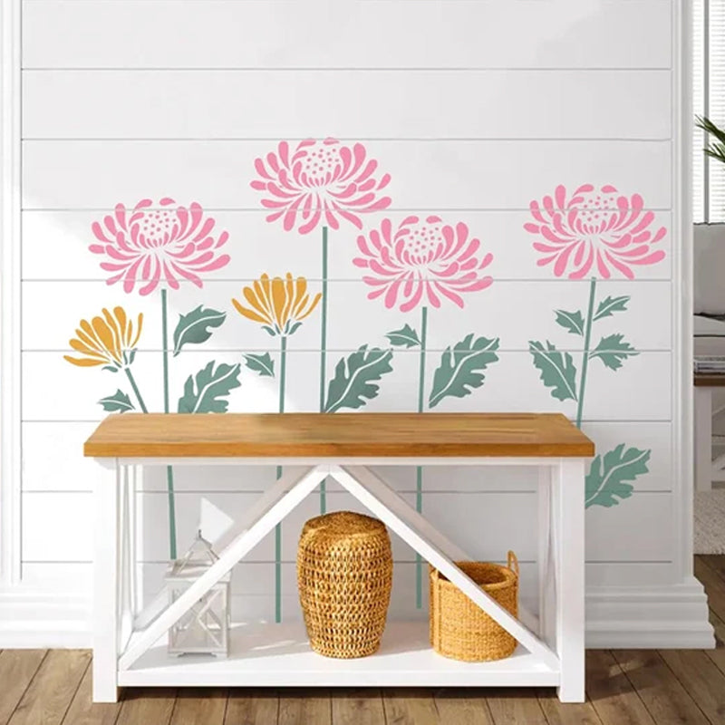 🔥DIY Decoration🌻 - Garden Fence Large Flower Drawing Stencils