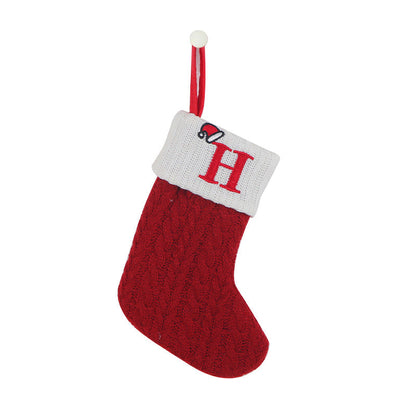 Christmas Letter Knit Stocking