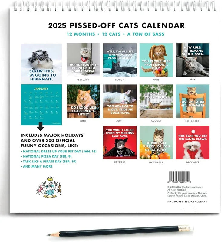 2024 Pissed-Off Cats Calendar