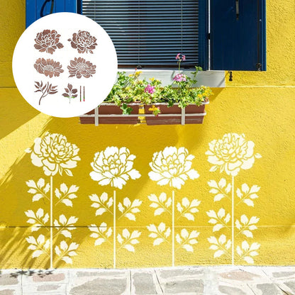 🔥DIY Decoration🌻 - Garden Fence Large Flower Drawing Stencils