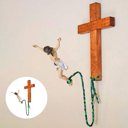 Bungee Jumping Jesus Religious Decoration