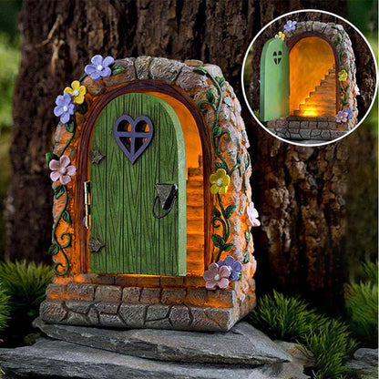 Garden stone door ornament