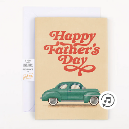 Endless Dad, Dad, Dad, Father's Day Card with glitter