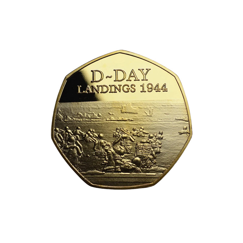 D-DAY LANDINGS 1944 24ct Gold Commemorative Coin – flownwing