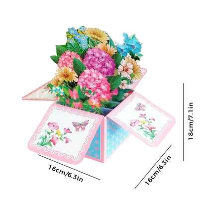 Mother's Day Sale 3D Pop up Flower Bouquet Card