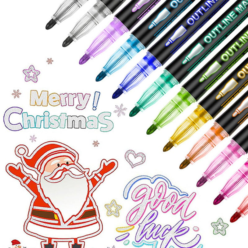 Dreamy Sparkle Dual-Line Contour Pen