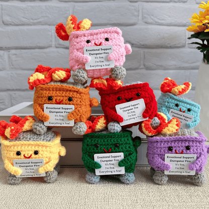 Crochet Dumpster Raging Fire