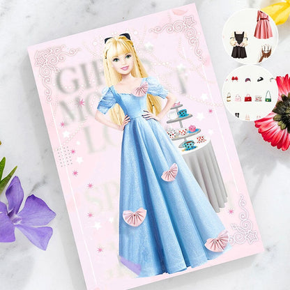 2024 New Magnetic Princess Dress Up Paper Doll