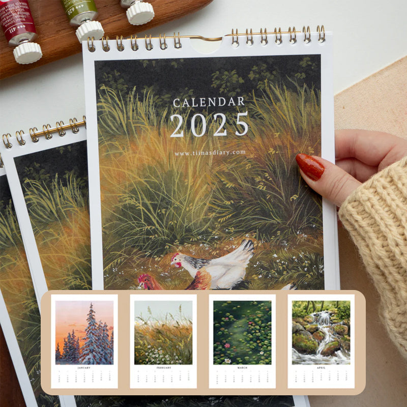 2025 Rooster Wall Calendar