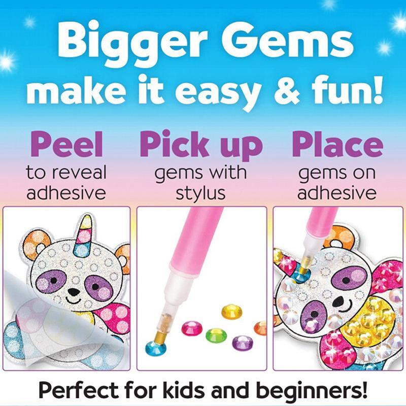 Big Gem Diamond Painting Stickers for Kids