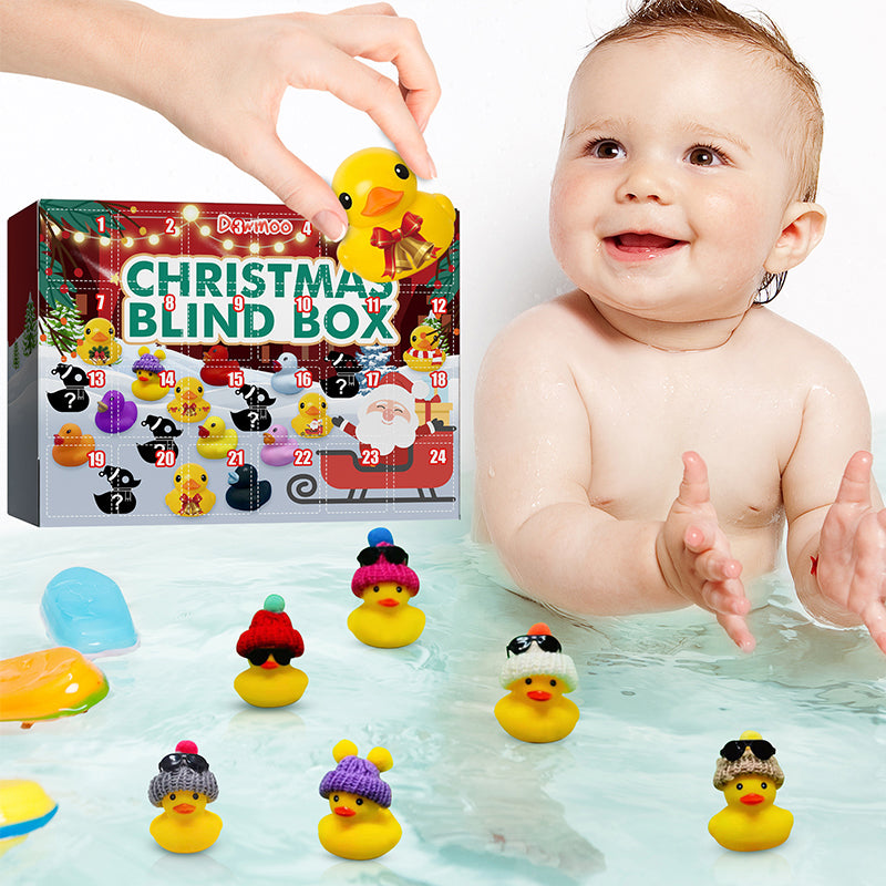 Christmas Advent Calendar 2022 - 24 Rubber Ducks for Kids