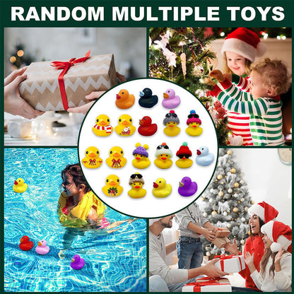 Christmas Advent Calendar 2022 - 24 Rubber Ducks for Kids