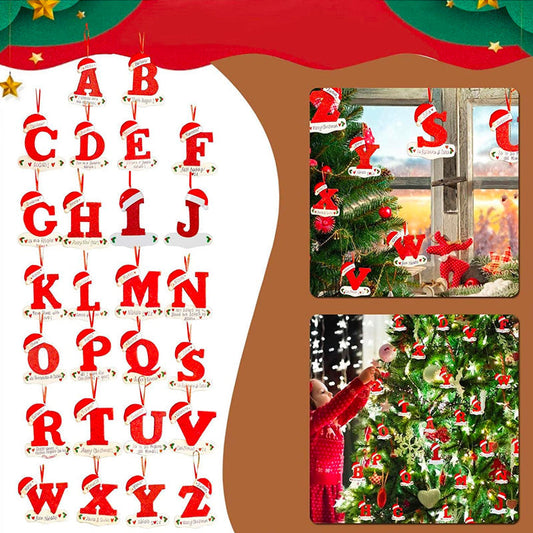 Personalized Christmas 24 Letter Ornaments