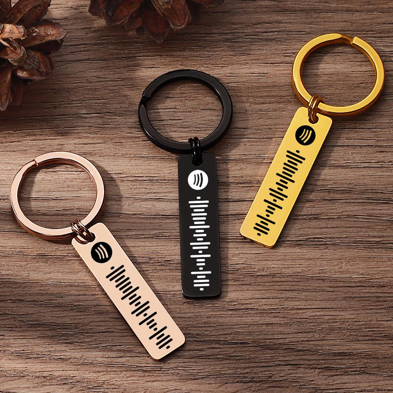 Personalized Music Keychain