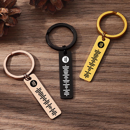 Personalized Music Keychain