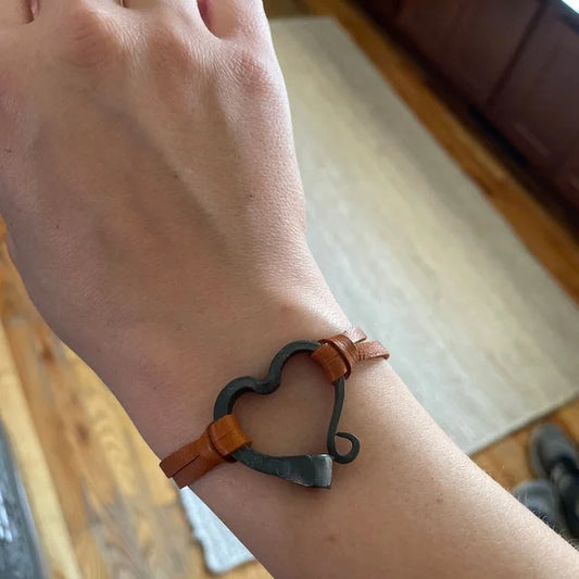 Handmade Love Horseshoe Nail Bracelet