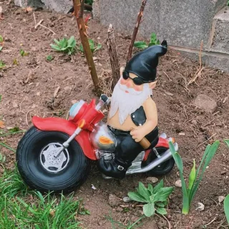 THE BIKER GNOME STATUE