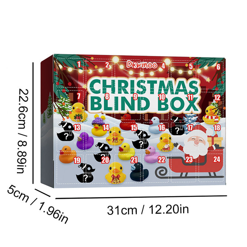 Christmas Advent Calendar 2022 - 24 Rubber Ducks for Kids