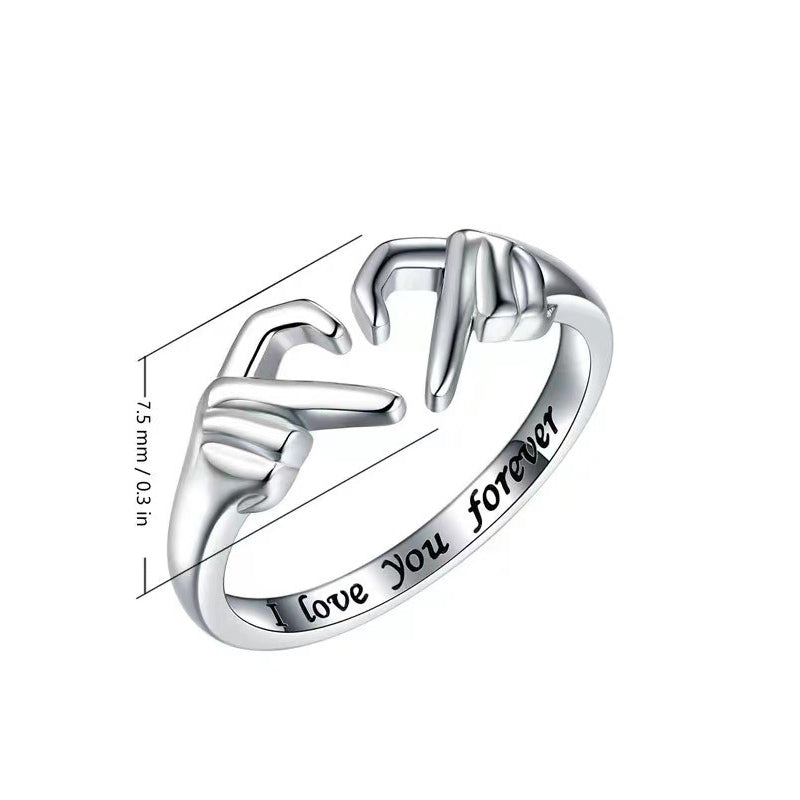 To My Daughter ‘I Love You Forever’ Heart Ring