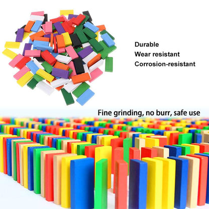 Colorful Domino Blocks Wooden Toys (120 PCs)