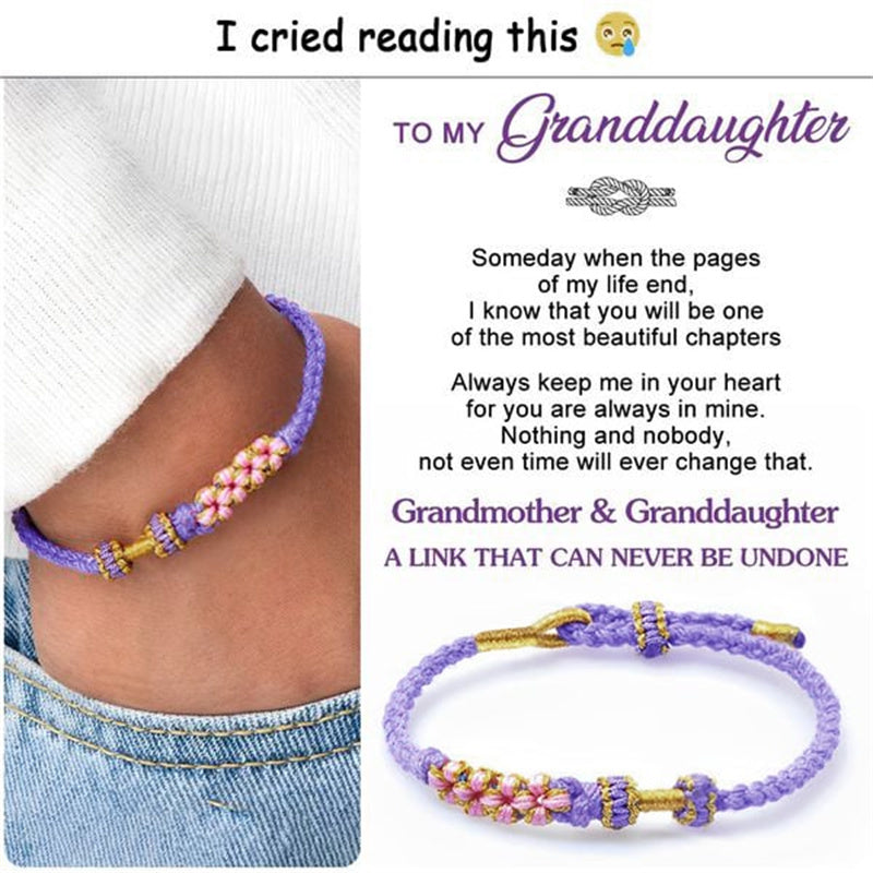 Grandmother And Granddaughter Blossom Knot Bracelet